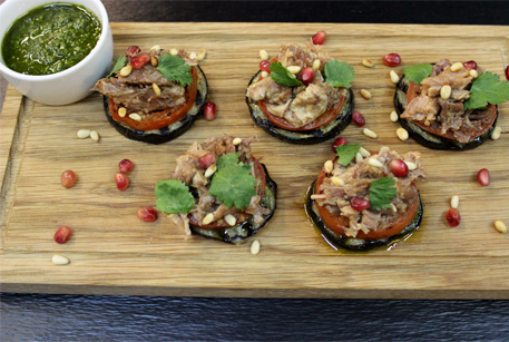 Баранина с баклажанами и помидорами – рецепт закуски с фото