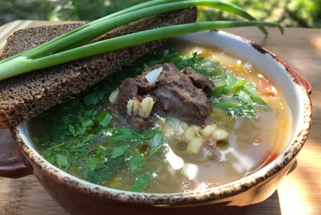 Суп с перловкой – рецепт супа на костре