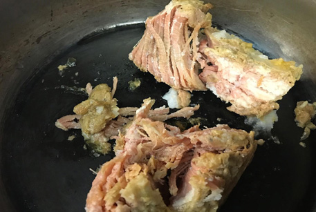 Рецепт горячих бутербродов со свининой тушеной