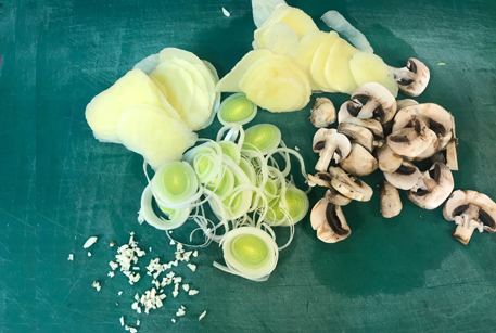Быстрый рецепт картофельной запеканки с грибами