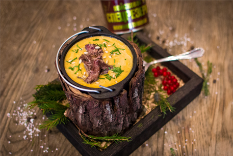 Крем-суп из каштанов с олениной – рецепт с тушенкой Войсковой Спецрезерв