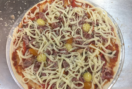 Пицца на кефире с ветчиной – рецепт пиццы в духовке