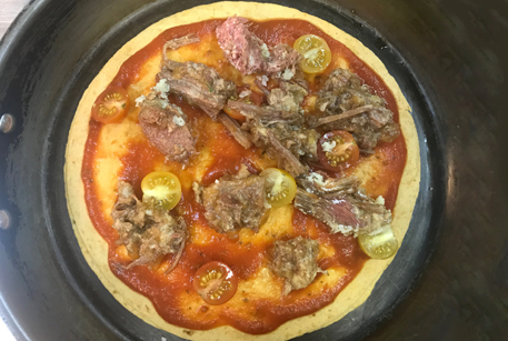 Простой рецепт с фото – пицца на сковороде