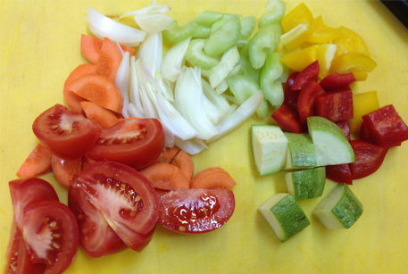 Рецепт овощного рагу с кабачками с фото