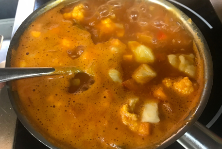 Рецепт супа: суп из цветной капусты с тушенкой