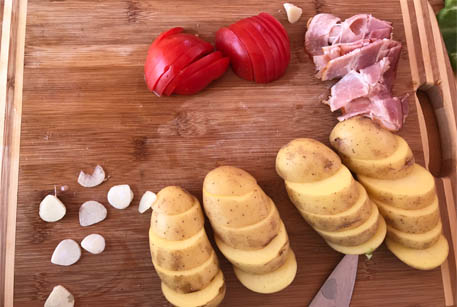 Свинина на мангале с картофелем – рецепт с фото от шеф-повара